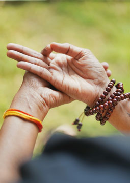 Therapeutic group yoga class