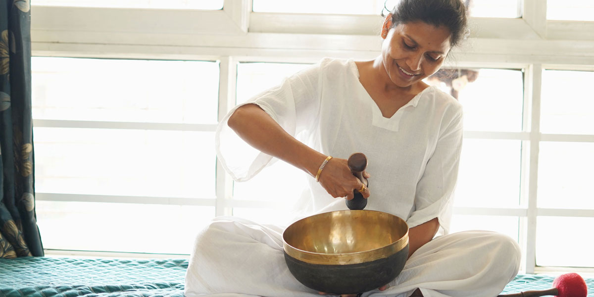Sound healing bowls and instruments